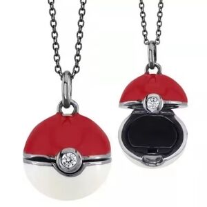 3D Poké Ball Opening Locket Necklace Premium Collector's Jewelry
